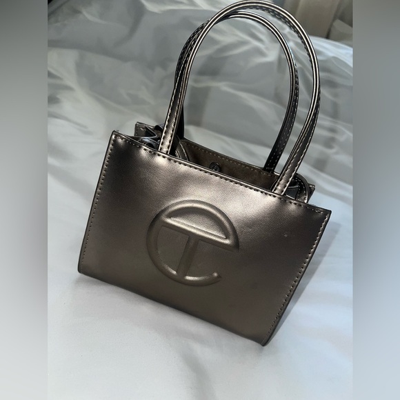 SOLD! Bronze TELFAR small/mini GENTLY USED - Picture 9 of 10